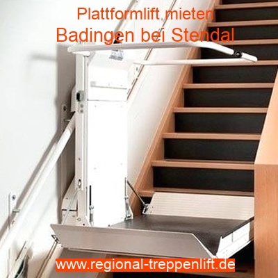 Plattformlift mieten in Badingen bei Stendal
